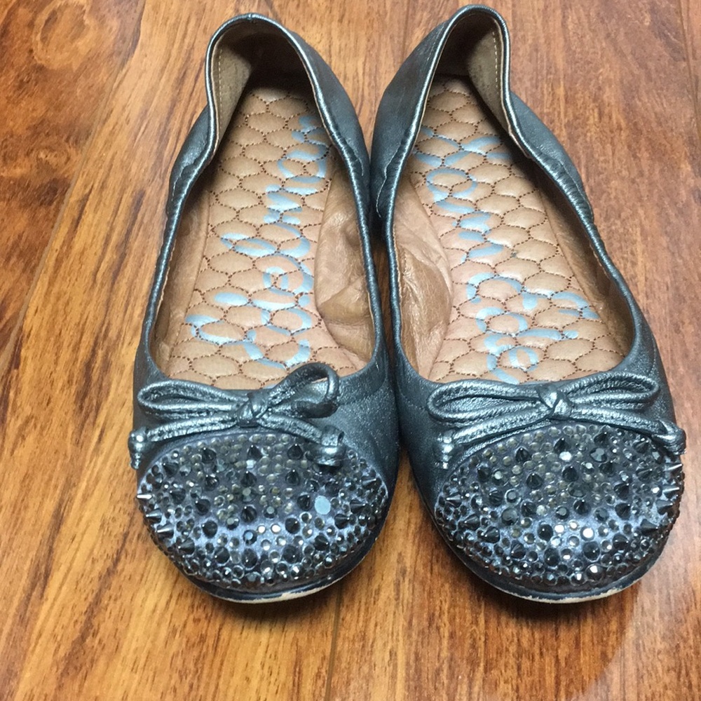 Sam Edelman Silver Ballet Flats